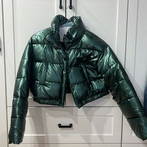ASOS metallic green jacket